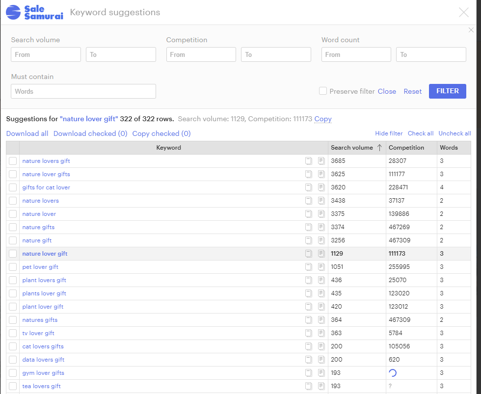 etsy chrome extension search volume