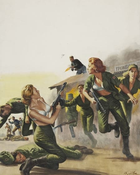 Mort Kunstler: FOR MEN ONLY magazine cover art. Comic Art