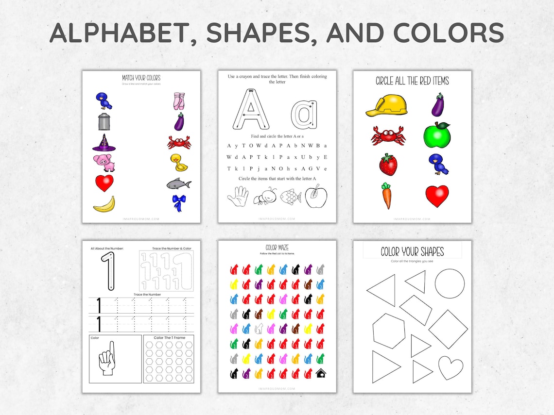 Preschool Pre-K Kindergarten Learning Bundle 2000 Page image 4