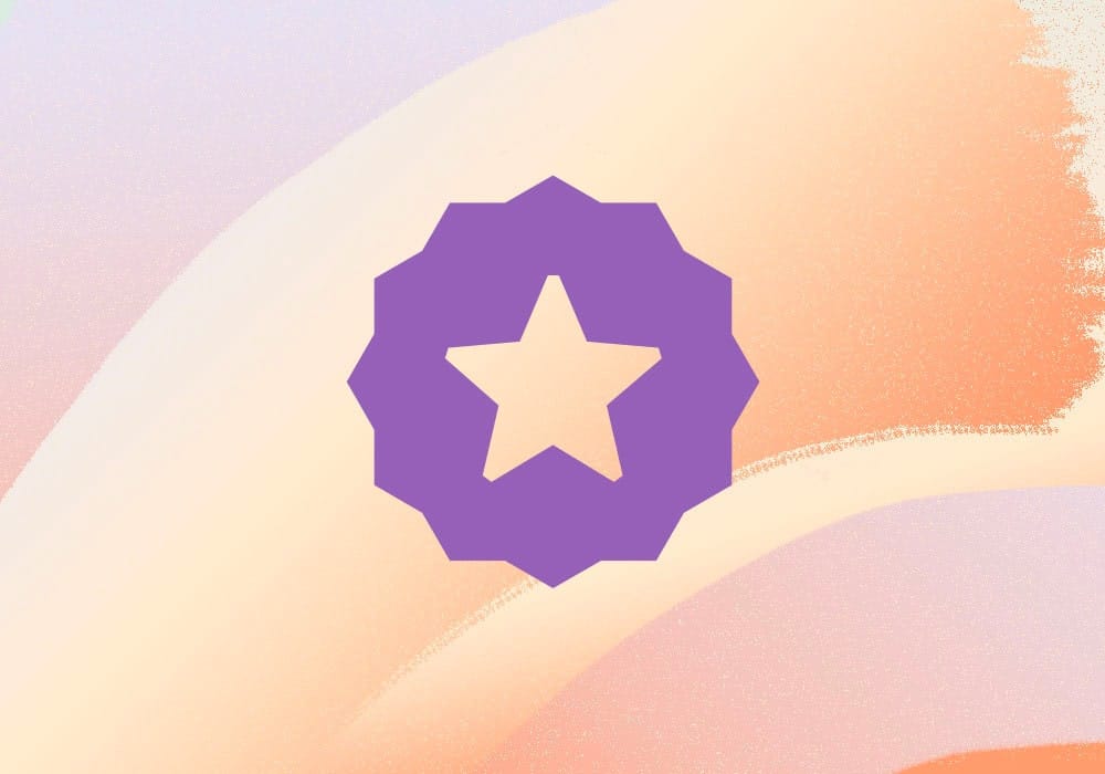 A purple star and a white circle Description automatically generated with medium confidence