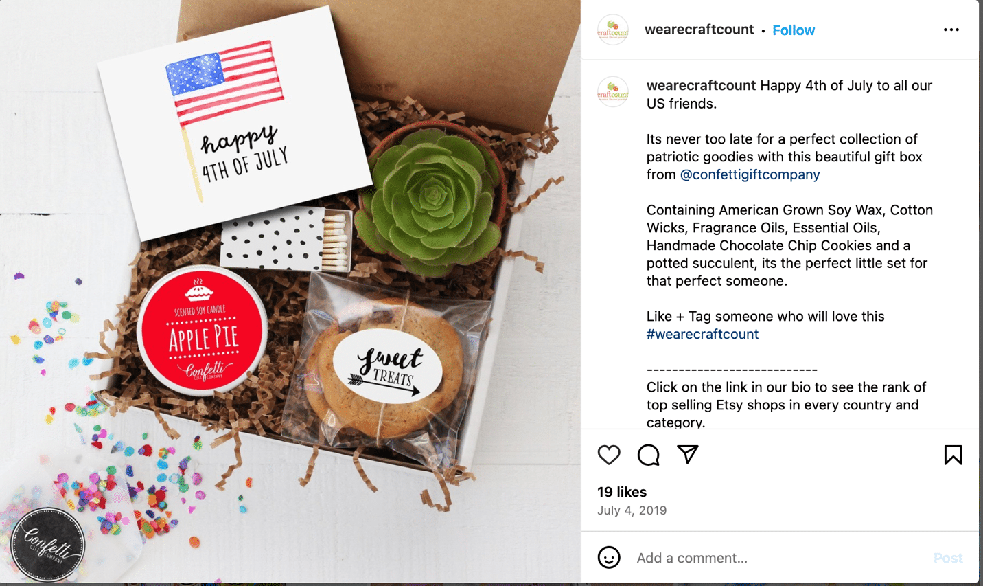 A box of cookies and a succulent Description automatically generated