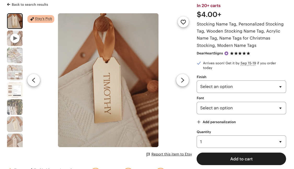 A close up of a tag Description automatically generated